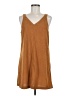 Unbranded 100% Polyester Solid Brown Casual Dress Size M - photo 1