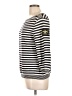 Lauren Jeans Co. 100% Cotton Stripes Black Silver Pullover Sweater Size L - photo 5