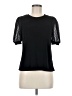 CeCe Black Short Sleeve Top Size M - photo 1