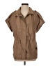 Plastic Island 100% Polyester Tan Trenchcoat Size XS - photo 1