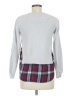 Treasure & Bond 100% Cotton Plaid Gray Pullover Sweater Size M - photo 2
