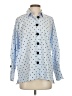 Uterque Polka Dots Blue Long Sleeve Blouse Size S - photo 1