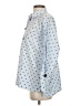 Uterque Polka Dots Blue Long Sleeve Blouse Size S - photo 5