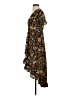 Blue Rain 100% Polyester Floral Brown Casual Dress Size XS - photo 5