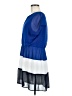 MNG Color Block Blue Casual Dress Size 6 - photo 5
