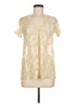 LNA 100% Polyester Ivory Short Sleeve Blouse Size M - photo 1