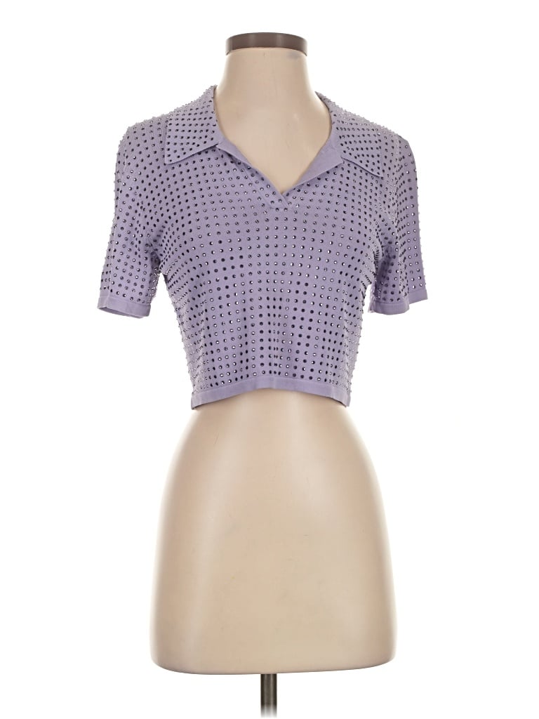 Pre-owned Liu •jo Cardigan Sweater In Purple