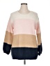 Fever Color Block Pink Pullover Sweater Size XL - photo 1