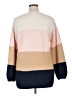 Fever Color Block Pink Pullover Sweater Size XL - photo 2