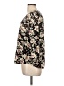 Fun2Fun 100% Rayon Floral Black 3/4 Sleeve Blouse Size L - photo 5