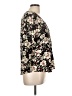 Fun2Fun 100% Rayon Floral Black 3/4 Sleeve Blouse Size L - photo 4