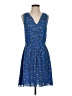 Madewell 100% Silk Print Blue Casual Dress Size 2 - photo 1