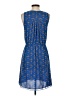 Madewell 100% Silk Print Blue Casual Dress Size 2 - photo 2