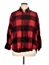 Old Navy 100% Cotton Plaid Red Long Sleeve Button-Down Shirt Size XL - photo 1