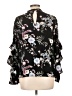 dalia Floral Black 3/4 Sleeve Blouse Size L - photo 2
