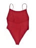 Unbranded Solid Red One Piece Swimsuit Size L (estimated) - photo 2