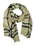V.Fraas 100% Acrylic Plaid Green Tan Scarf One size - photo 1