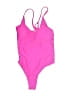 Unbranded Solid Pink One Piece Swimsuit Size S - photo 1