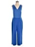 Banana Republic 100% Polyester Color Block Blue Jumpsuit Size 4 - photo 1