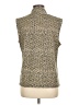 Evan Picone Tweed Gold Sleeveless Blouse Size L - photo 2
