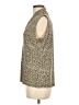 Evan Picone Tweed Gold Sleeveless Blouse Size L - photo 5