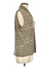 Evan Picone Tweed Gold Sleeveless Blouse Size L - photo 4