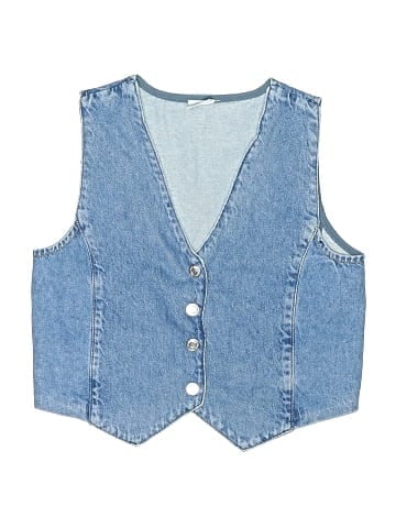 Zara Denim Vest (view 1)