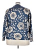 Shein Curve 100% Polyester Floral Blue Pullover Sweater Size 3X - photo 2