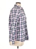 Lands' End Plaid Purple Long Sleeve Button-Down Shirt Size 14 - 16 - photo 4
