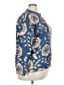 Shein Curve 100% Polyester Floral Blue Pullover Sweater Size 3X - photo 4