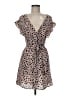 Illa Illa 100% Polyester Polka Dots Tan Cocktail Dress Size M - photo 1