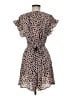 Illa Illa 100% Polyester Polka Dots Tan Cocktail Dress Size M - photo 2