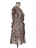 Illa Illa 100% Polyester Polka Dots Tan Cocktail Dress Size M - photo 4