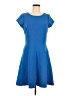 Ann Taylor Solid Blue Casual Dress Size 8 - photo 1