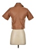 Central Park West 100% Polyurethane Brown Short Sleeve Blouse Size XS - photo 2