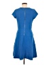 Ann Taylor Solid Blue Casual Dress Size 8 - photo 2