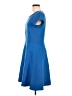 Ann Taylor Solid Blue Casual Dress Size 8 - photo 5
