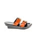 Robert Clergerie Orange Sandals Size 10 - photo 1