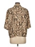 Sanctuary 100% Polyester Animal Print Tan Short Sleeve Blouse Size M - photo 2