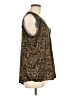 Unbranded Brown Sleeveless Blouse Size L - photo 4