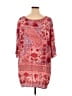 Evans 100% Viscose Red 3/4 Sleeve Blouse Size 30 waist - photo 2