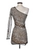 Juju & B Animal Print Silver Tan Cocktail Dress Size S - photo 2