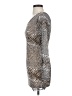 Juju & B Animal Print Silver Tan Cocktail Dress Size S - photo 5