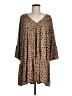 Entro Polka Dots Brown Casual Dress Size M - photo 1