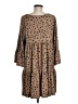 Entro Polka Dots Brown Casual Dress Size M - photo 2