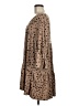Entro Polka Dots Brown Casual Dress Size M - photo 5