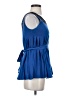 Boulevard Blue Sleeveless Blouse Size S - photo 4
