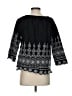 Talbots 100% Cotton Black 3/4 Sleeve Blouse Size S - photo 2