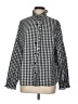 Unbranded 100% Cotton Checkered-gingham Black Long Sleeve Blouse Size M - photo 1