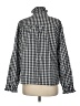 Unbranded 100% Cotton Checkered-gingham Black Long Sleeve Blouse Size M - photo 2